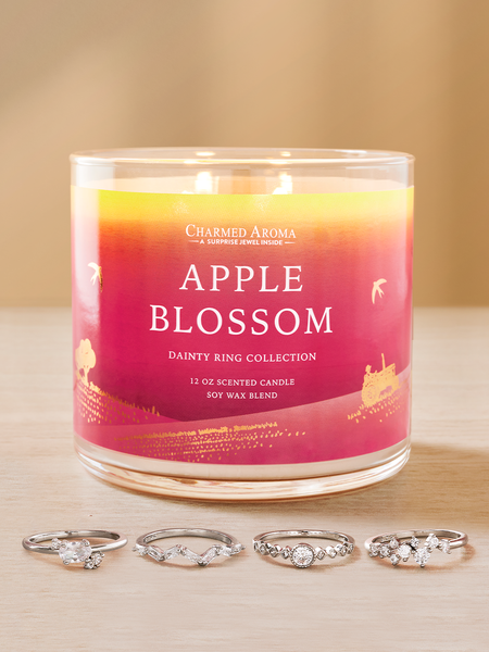 Apple Blossom 2-tahiga küünal üllatusegaApple Blossom 2-tahiga küünal üllatusega