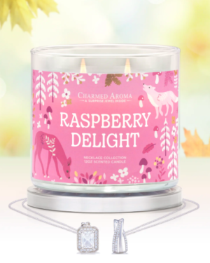 Raspberry Delight küünal ehtega 340g